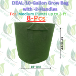 DEAL of 10-Gallon  Fabric Pot Rs.1998 (8-pcs)