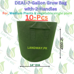 DEAL of 7-Gallon Fabric Pot Rs.999 (10-pcs)